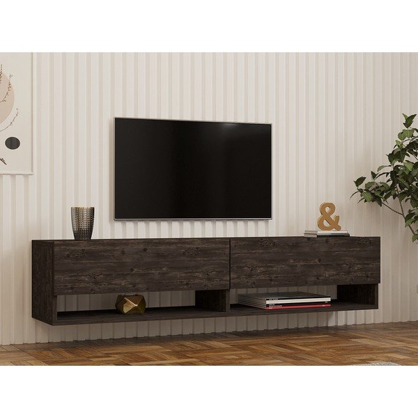TV spintelė antracito spalvos 141x31x30 cm Arges – Kalune Design-image-1