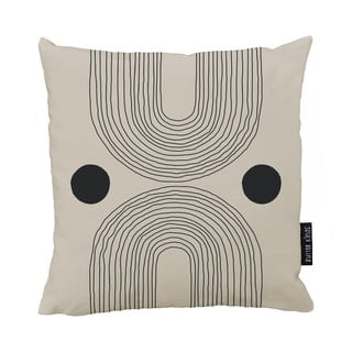 Smėlio ir juodos spalvos medvilninė dekoratyvinė pagalvėlė Butter Kings Setting Sun, 50 x 50 cm