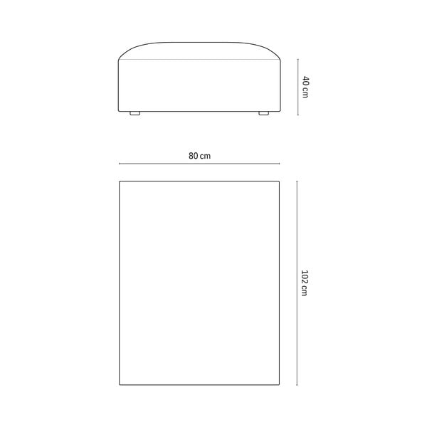 Iš velveto taburetė žalios spalvos Jodie – Micadoni Home-image-4