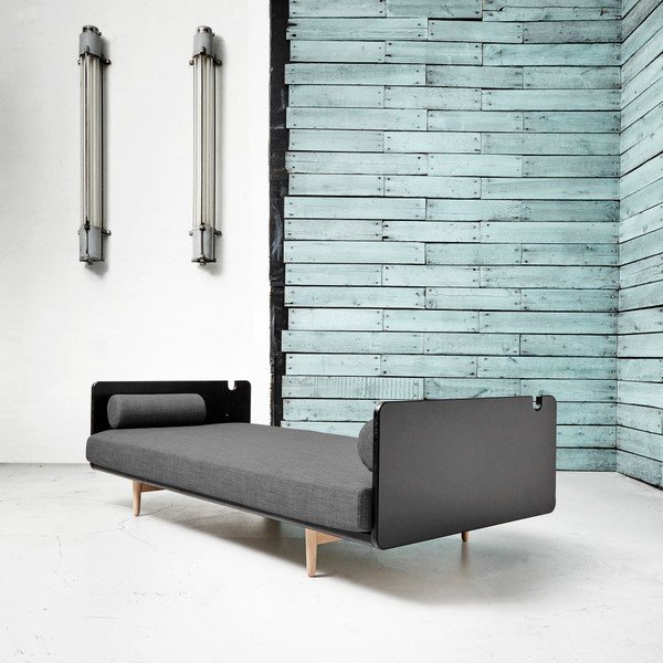 Kintama sofa "Karup Deva Black/Raw Oak/Granite Grey-image-1