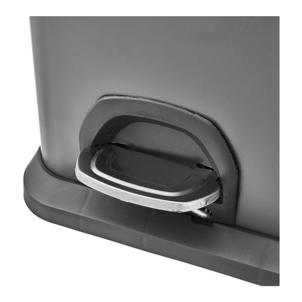 Iš nerūdijančio plieno šiukšliadėžė rūšiavimui/su pedalu 30 l – Casa Selección-image-1