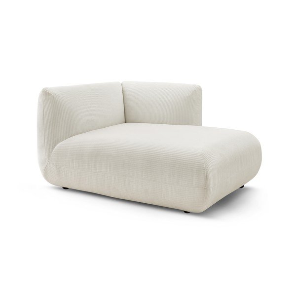 Modulinė sofa baltos spalvos iš kordinio velveto (su dešiniuoju kampu) Lecomte – Bobochic Paris-image-3