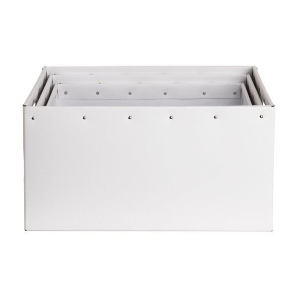 Iš kartono daiktadėžės baltos spalvos 3 vnt. Ture – Bigso Box of Sweden-image-3