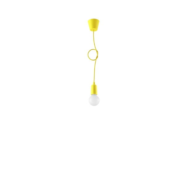 Kabantis šviestuvas geltonos spalvos ø 5 cm Rene – Nice Lamps
