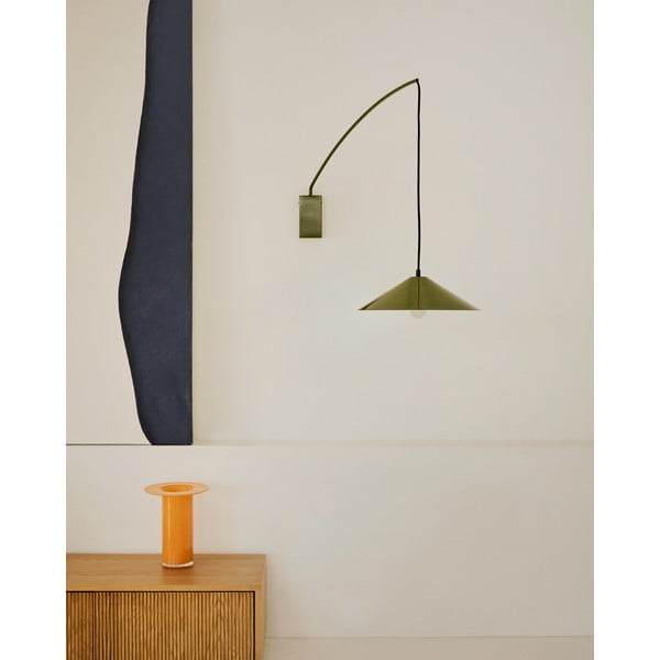 Žalios spalvos sieninė lempa ø 35 cm Kally – Kave Home-image-1