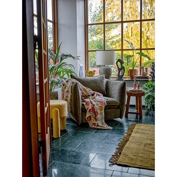 Iš medvilnės mišinio antklodė ir pledas 130x160 cm Vivielle – Bloomingville-image-3