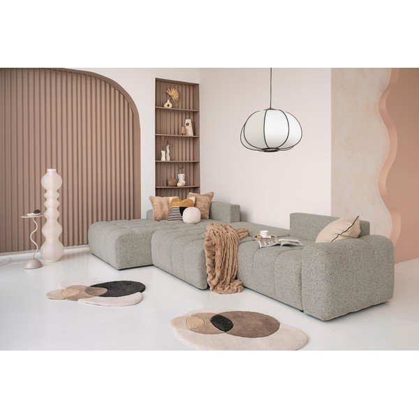 Šviesiai rudos spalvos sulankstoma/su sandėliavimo vieta modulinė kampinė sofa (su kairiuoju kampu) Lulu – Miuform-image-1