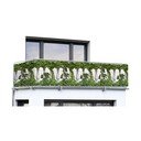 Žalias plastikinis balkono ekranas 500x85 cm - Maximex