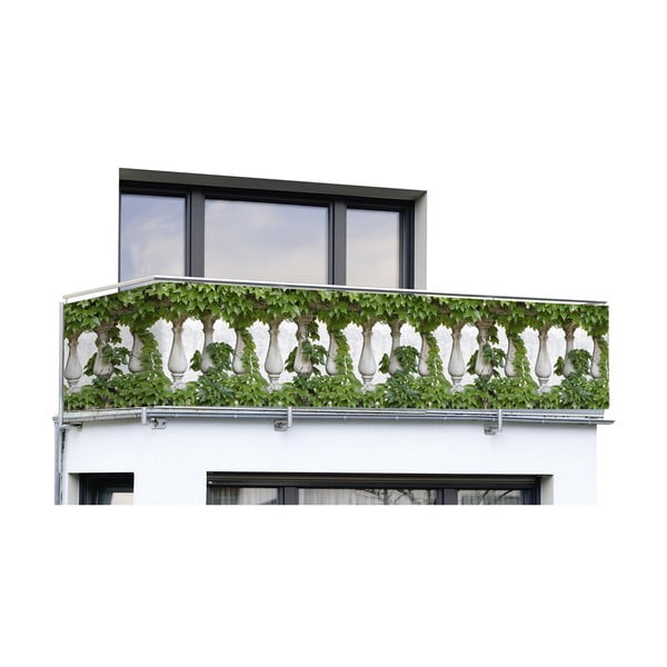 Žalias plastikinis balkono ekranas 500x85 cm - Maximex