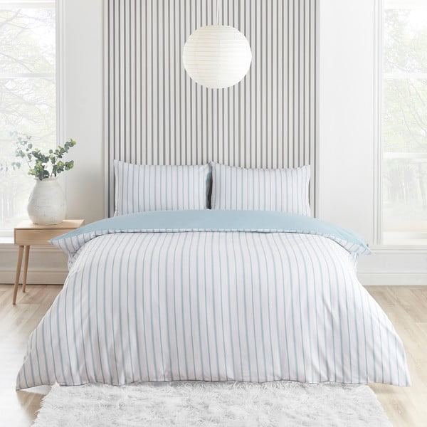 Viengulė patalynė baltos spalvos/mėlynos spalvos 135x200 cm Meadowsweet Floral – Catherine Lansfield-image-2