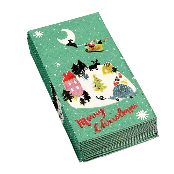 12 kalėdinių servetėlių rinkinys "Rex London Christmas Wonderland