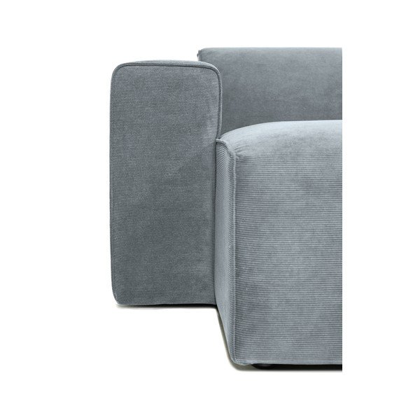 Iš kordinio velveto modulinė sofa pilkos spalvos (su kairiuoju kampu) Sting – Scandic-image-3