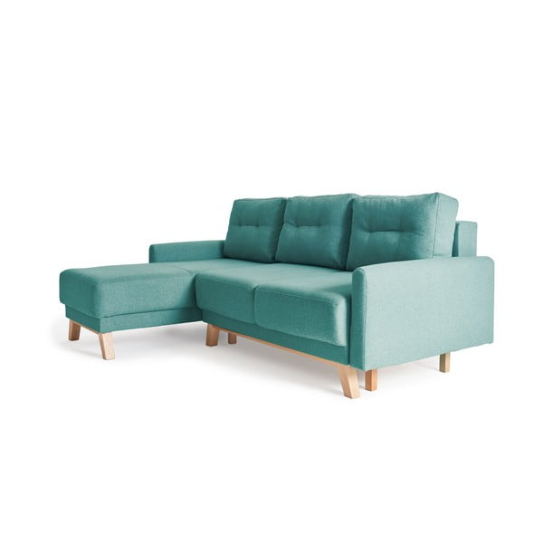 Turkio spalvos modulinė kampinė sofa-lova Bonami Selection Pop-image-4