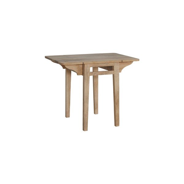 Iš mango masyvo prailginamas valgomojo stalas su papildomu stalviršiu 43,5x60 cm Derri – Ellos Home