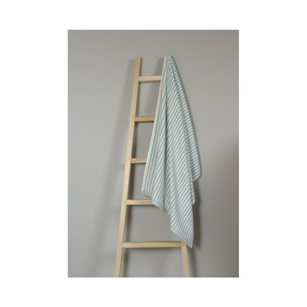 Šviesiai mėlynas medvilninis rankšluostis "My Home Plus Bath", 75 x 135 cm