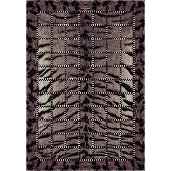 Tamsiai rudas kilimas Vitaus Animal, 80 x 120 cm