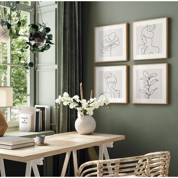 Paveikslai 4 vnt. 30x30 cm  -image-1