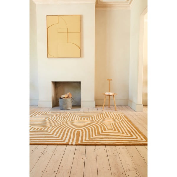 Kilimas iš vilnos ochros spalvos 120x170 cm Reef – Asiatic Carpets-image-2