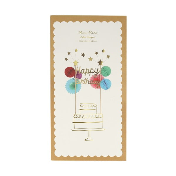 Torto papuošimas Happy Birthday – Meri Meri-image-1