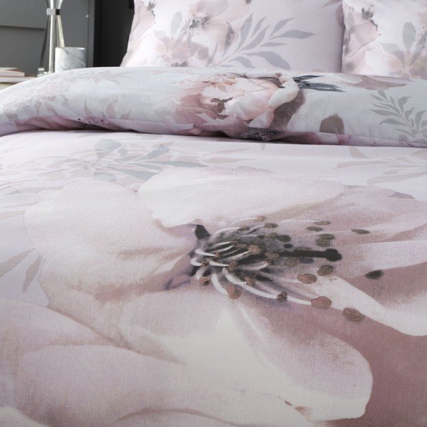 Rožinė patalynė Catherine Lansfield Dramatic Floral, 200 x 200 cm-image-3