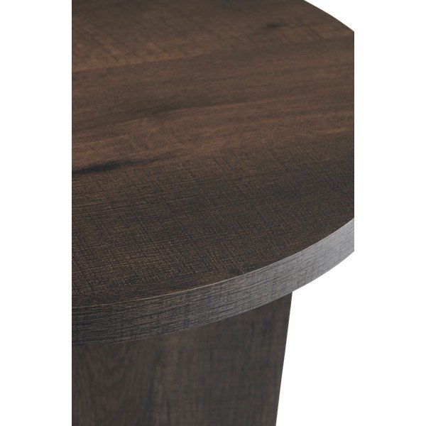 Iš MDF plokštės apvalios formos šoninis stalas ø 50 cm Poppy – Ellos Home-image-2