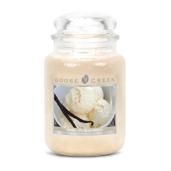 "Goose Creek Dark Vanilla Bean" kvapioji žvakė, 150 valandų degimo trukmė
