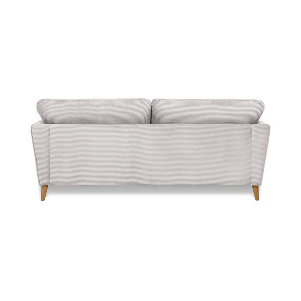 Iš kordinio velveto sofa šviesiai pilkos spalvos 206 cm Paris – Scandic-image-3