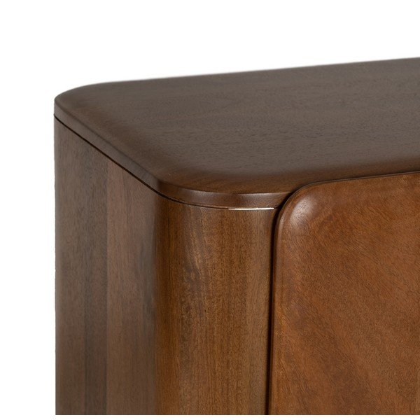 Rudos spalvos iš mango masyvo spintelė 104x110x45 cm Nosy – Ixia-image-4