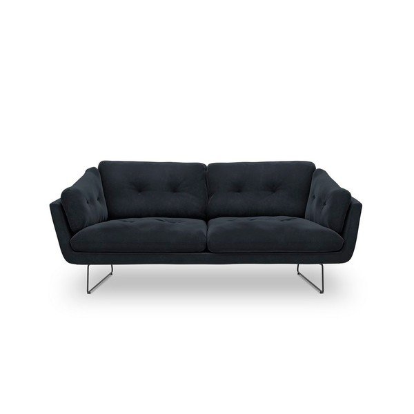 Tamsiai mėlyna aksominė sofa Windsor & Co Sofas Gravity