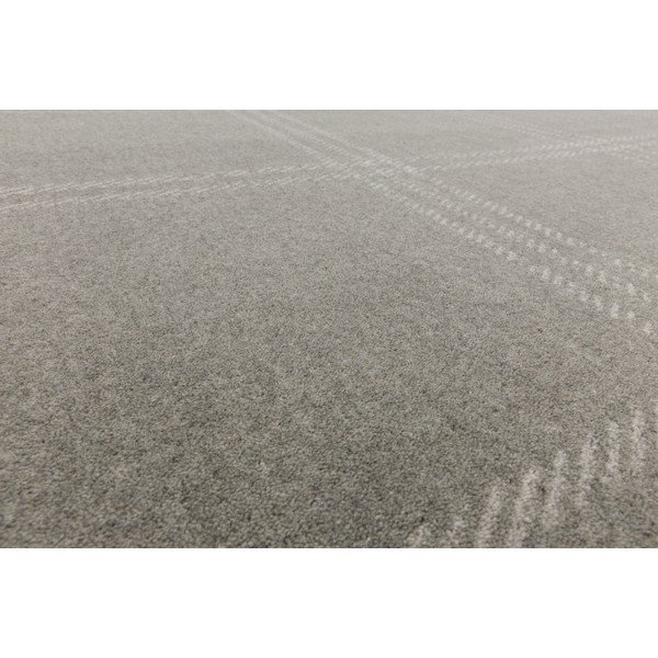 Kilimas iš vilnos šviesiai pilkos spalvos 300x400 cm Calisia M Grid Prime – Agnella-image-3