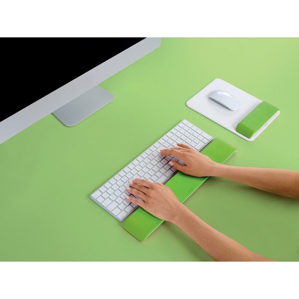 Baltos ir žalios spalvos riešo atrama klaviatūrai Leitz WOW-image-4