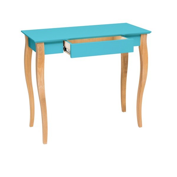 Tamsiai turkio spalvos rašomasis stalas "Ragaba Lillo", ilgis 85 cm-image-1