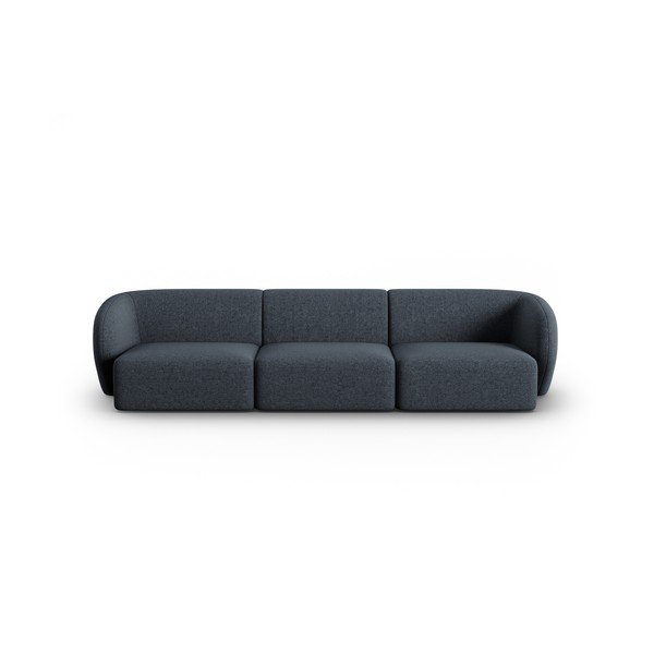 Mėlynos spalvos iš šenilinio audinio sofa 266 cm Paolo – Milo Casa