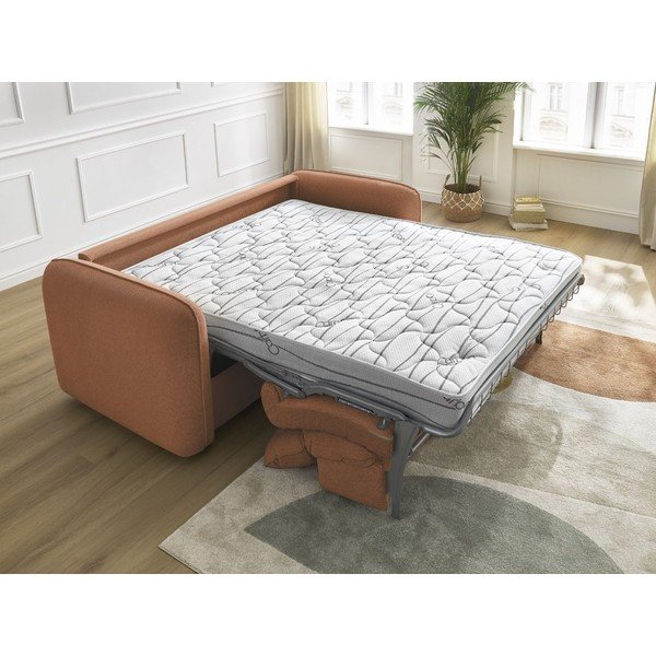 Oranžinės spalvos sofa 236 cm Achille – Bobochic Paris-image-1