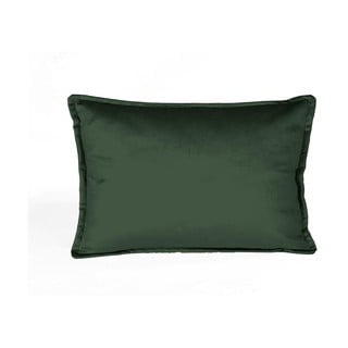 Tamsiai žalia aksominė pagalvėlė Velvet Atelier Dark, 50 x 35 cm