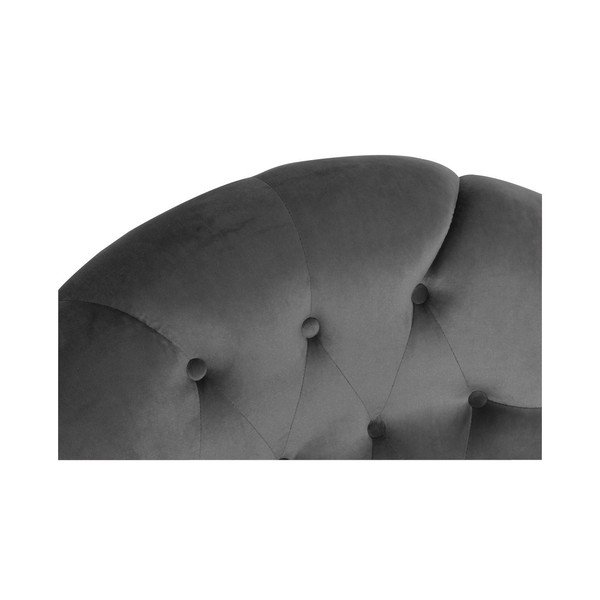 Antracito spalvos fotelis Max Winzer Camilla Velor-image-1
