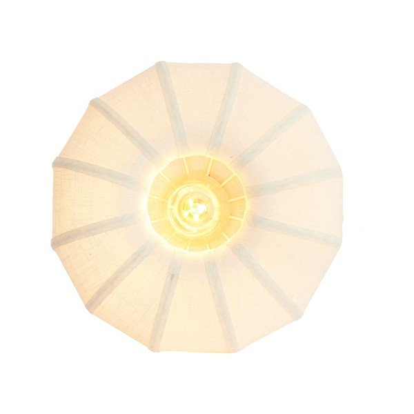 Kreminės spalvos lubinis šviestuvas ø 40 cm su tekstiliniu gaubtu Zosia – Light & Living-image-3