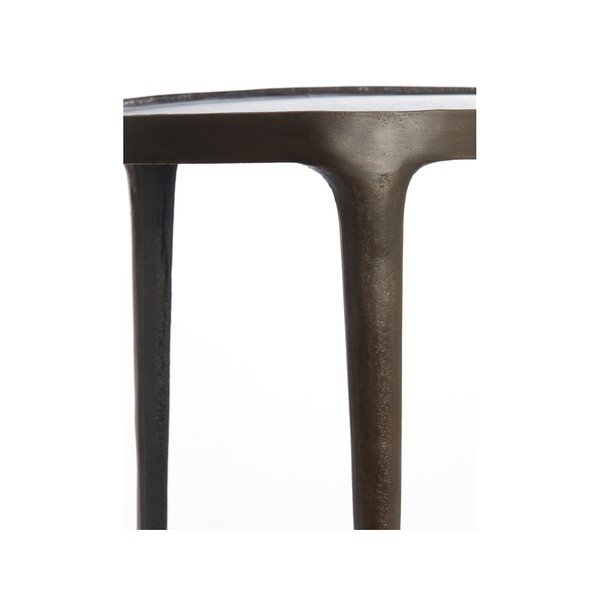 Iš metalo apvalios formos šoniniai stalai 2 vnt. 33x70 cm Arica – Light & Living-image-3