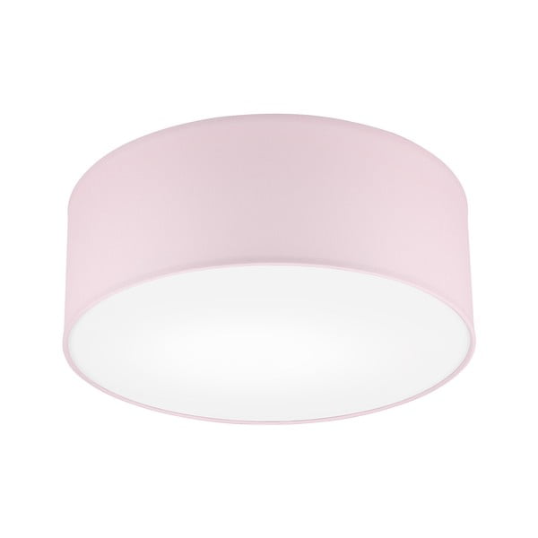 Lubinis šviestuvas šviesiai rožinės spalvos ø 35 cm su tekstiliniu gaubtu Vivian – LAMKUR
