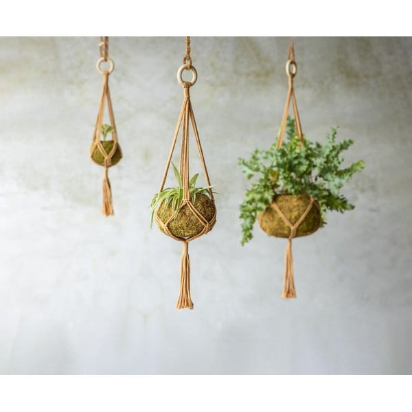 Grandinėlė gėlių vazonams ø 14,5 cm Macramé – Esschert Design-image-1