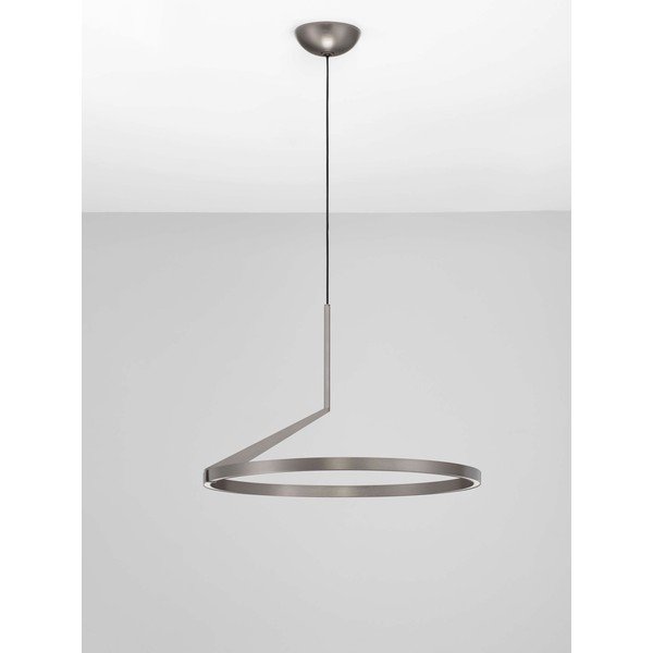 Sidabrinės spalvos iš aliuminio kabantis šviestuvas LED su pritemdymo funkcija ø 60 cm Tilia – Nova Luce-image-4