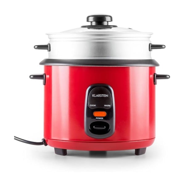 Raudonas puodas ryžiams virti su garintuvu Klarstein Osaka, 1 l-image-2