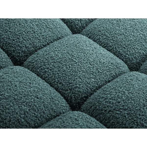 Smaragdinės spalvos taburetė iš boucle – Micadoni -image-2