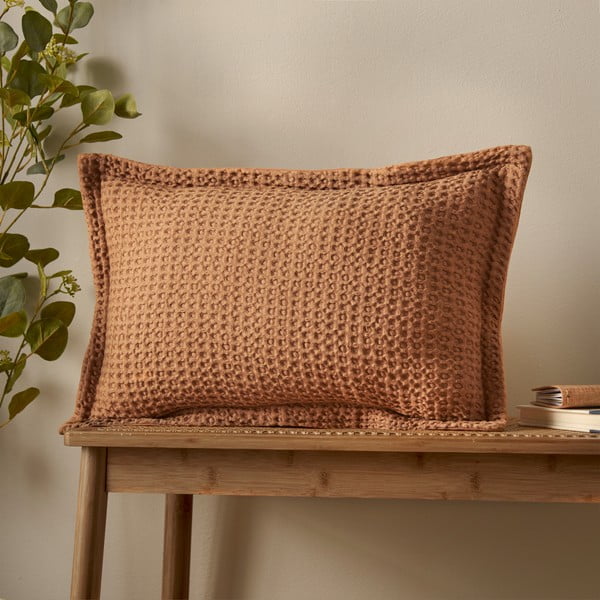 Iš medvilnės dekoratyvinė pagalvėlė 30x50 cm Jaipur Chunky Waffle – Pineapple Elephant-image-1