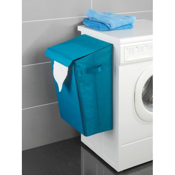 "Wenko Turbo-Loc" turkio spalvos pakabinamas skalbinių krepšys, 46,3 l