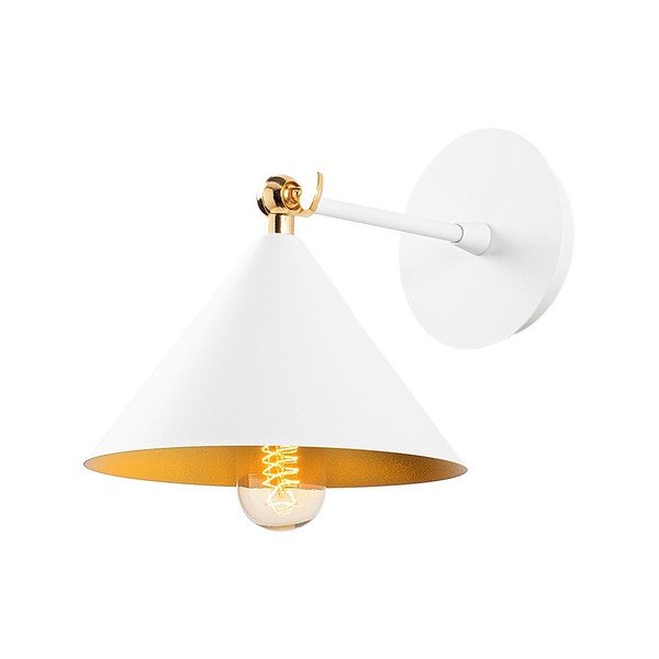 Sieninė lempa baltos spalvos Berceste – Opviq lights-image-2