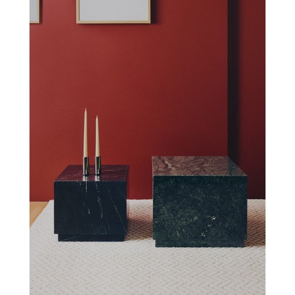 Iš marmuro šoninis stalas 40x40 cm Sorein – Kave Home-image-2