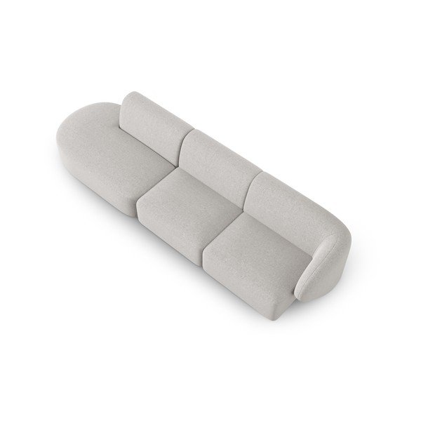 Šviesiai pilkos spalvos iš šenilinio audinio sofa su dešiniuoju kampu 311 cm Paolo – Milo Casa-image-1