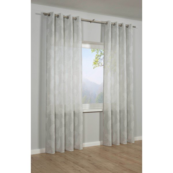 Šviesiai pilkos spalvos iš žakardo užuolaida 140x245 cm Gingko – Sehlbach-image-1