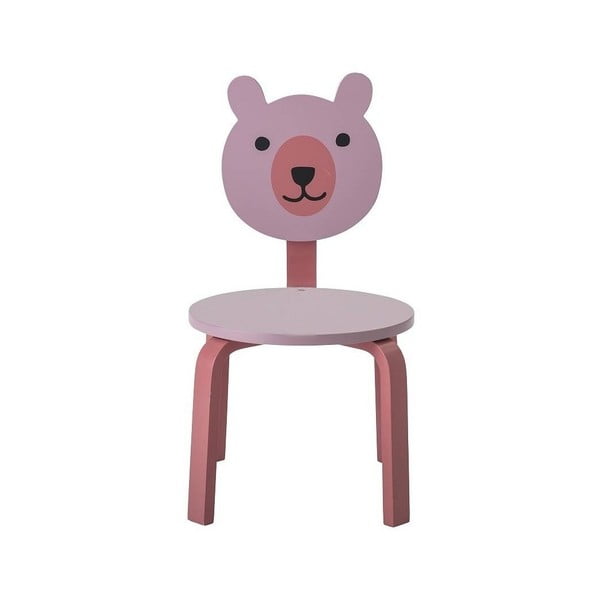 Rožinė "Bloomingville Bear" aukšta kėdutė
